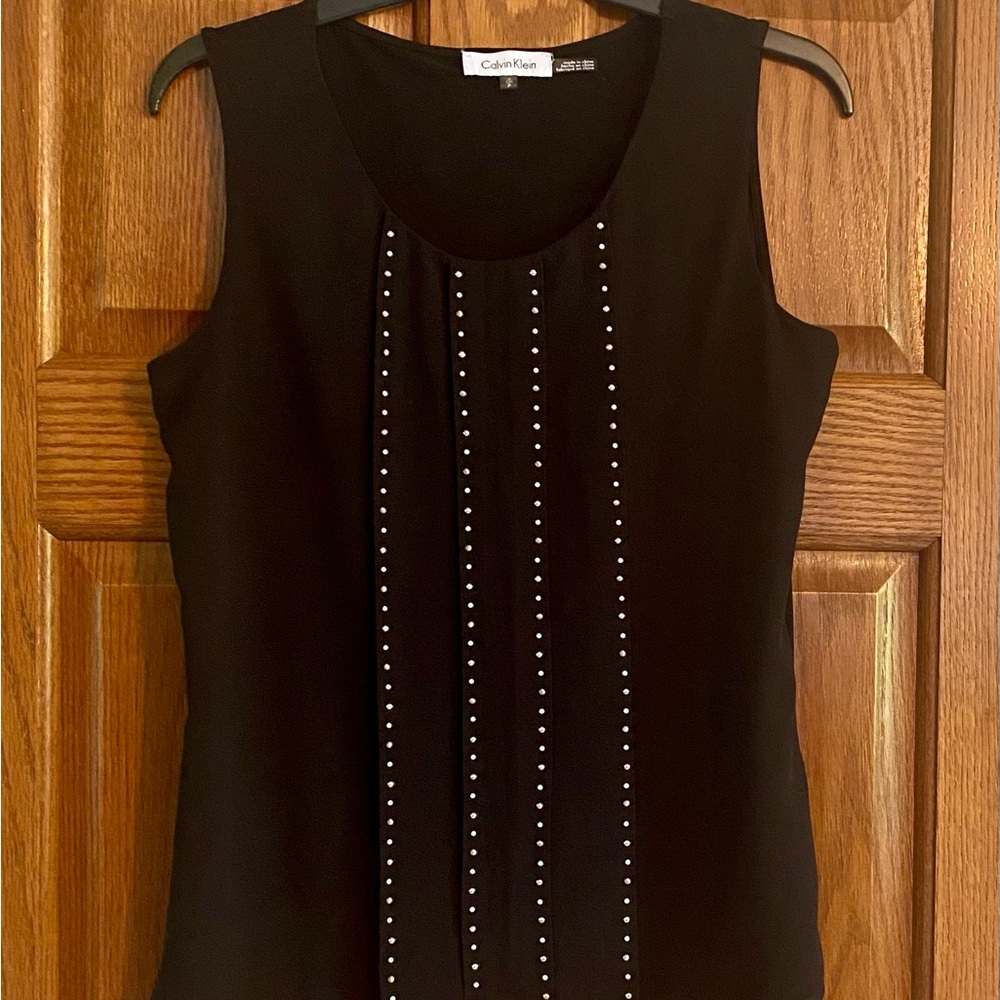 Calvin Klein Black Studded Tank Top